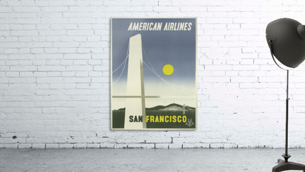 American Airlines To San Francisco vintage travel poster by VINTAGE POSTER