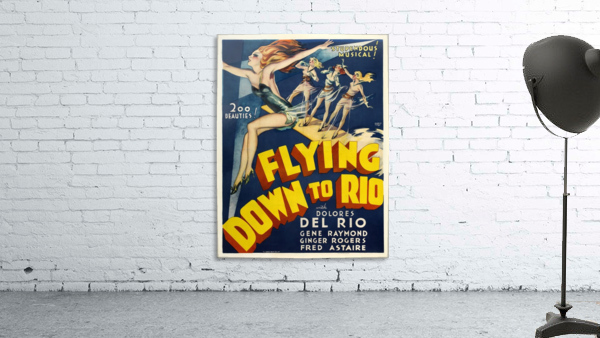 Flying Down to Rio Vintage Film Poster, 1933 by VINTAGE POSTER