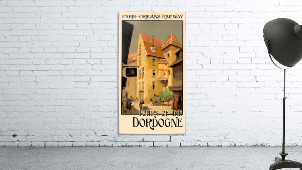 Paris - Orleans Railway Tours of the Dordogne by VINTAGE POSTER