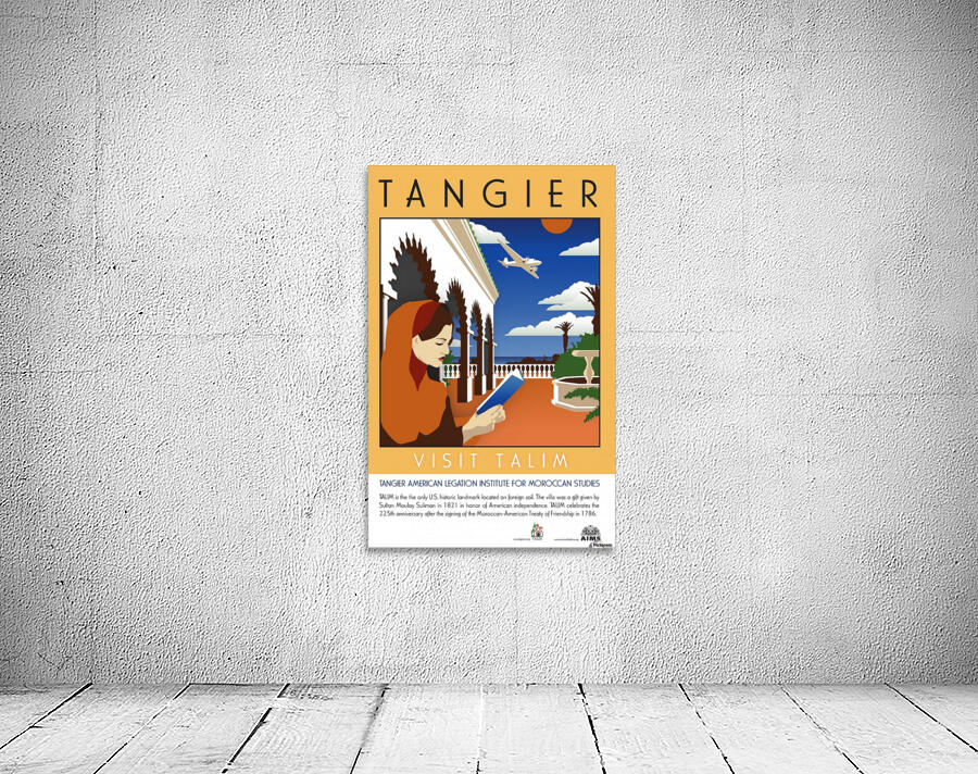 Visit Talim Tangier vintage poster by VINTAGE POSTER