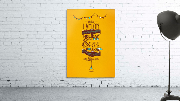 I am on Holiday Wall Preview