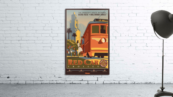 Red Car Trolley Wall Preview