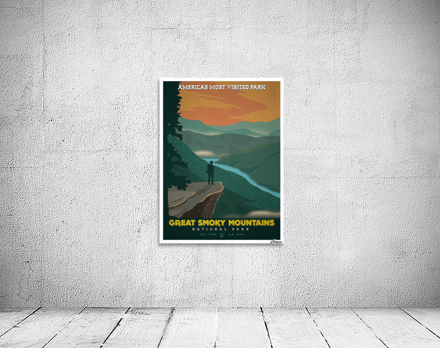 Great Smoky Mountains by VINTAGE POSTER