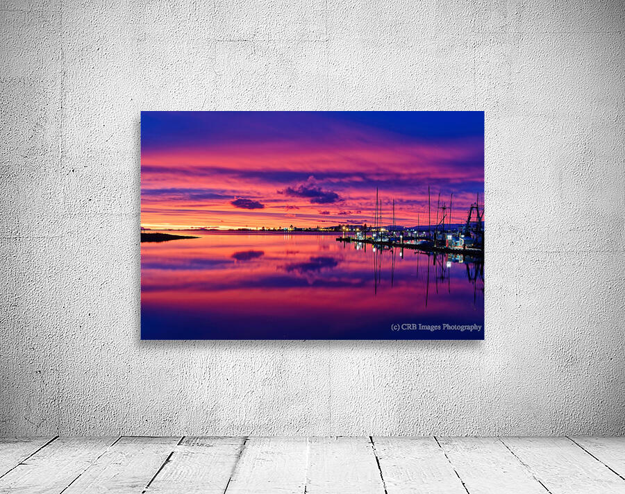 Sunrise At Comox Marina 2 by CRB Images Photography