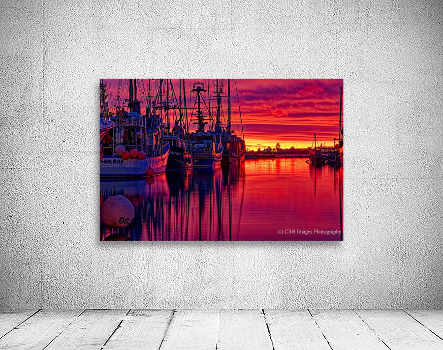 Sunrise At Comox Marina 5 by CRB Images Photography