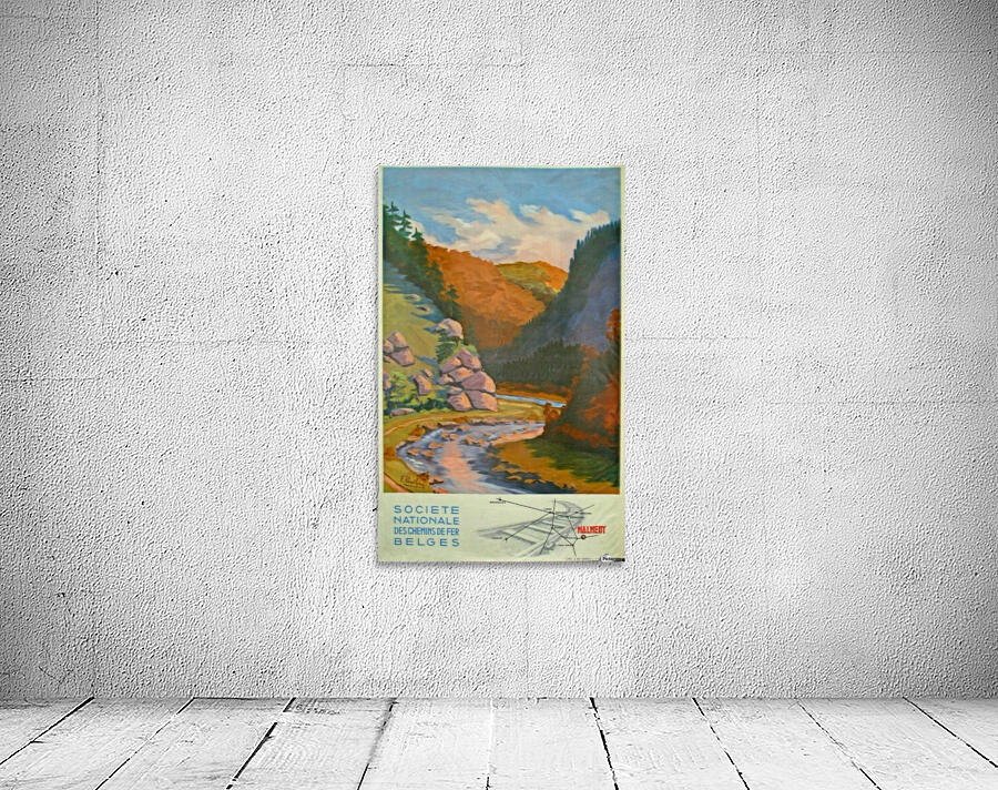 Malmedy Societe Nationale des Chemins de Fer Belges by VINTAGE POSTER