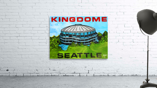 Retro Seattle Kingdome Art Wall Preview