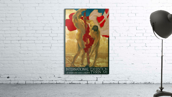 International Exhibition of Industry and Labour Turin 1911 by VINTAGE POSTER