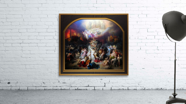 Titus destroying Jerusalem by Wilhelm von Kaulbach Remastered Xzendor7 Classical Fine Art Old Masters Reproductions Wall Preview