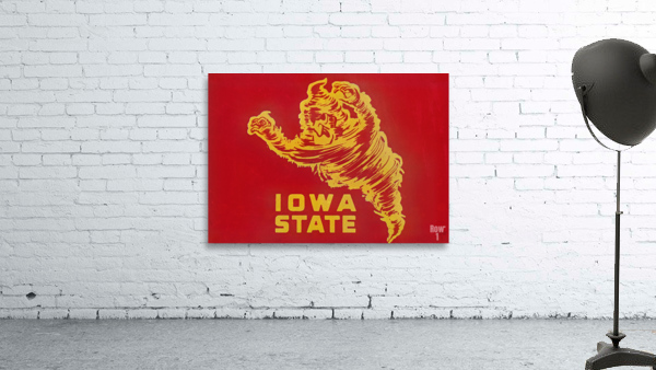 Vintage Iowa State Cyclone Art Wall Preview