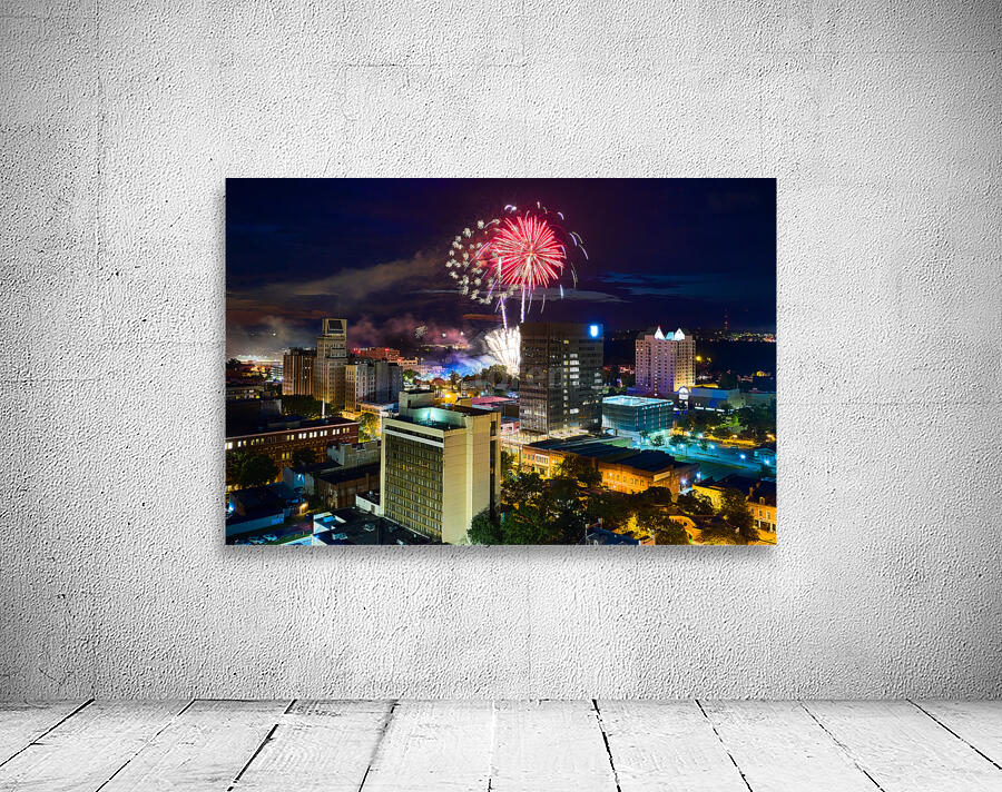 Fireworks over Augusta GA Aerial View DJI 0341.jp by Sanjeev Singhal