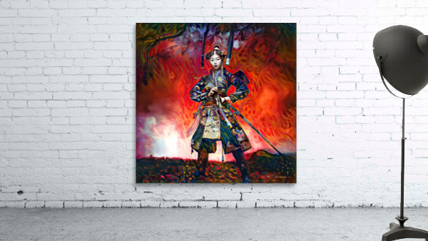 Onna musha 02 by Samurai Klimt Wall Art