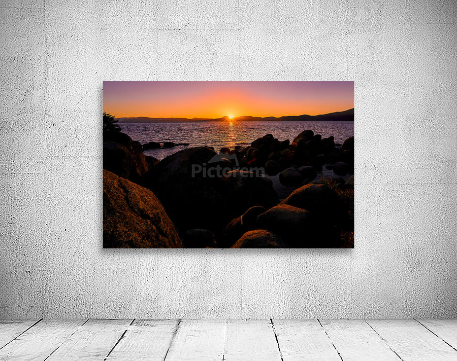 Sunset at Sand Harbor   Lake Tahoe CA A7308412.jp Wall Preview