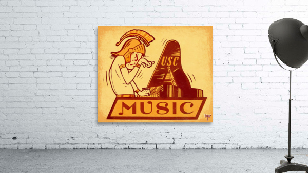 USC Music Cartoon Art Wall Preview