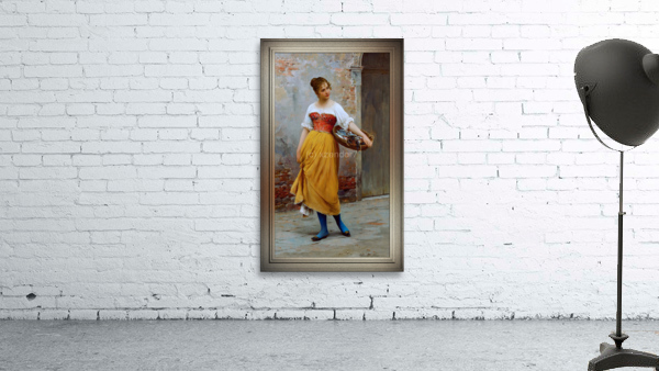 A Good Catch by Eugen von Blaas Remastered Xzendor7 Classical Fine Art Old Masters Reproductions Wall Preview