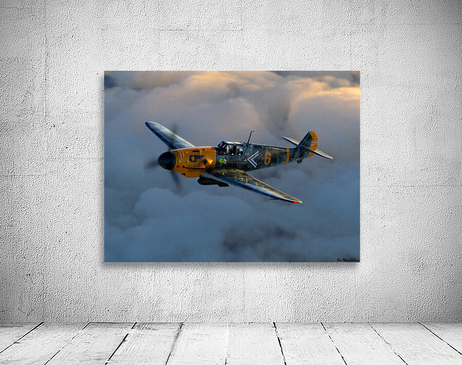 Messerschmitt Bf 109 by Kevin Michael VerKamp Wall Art