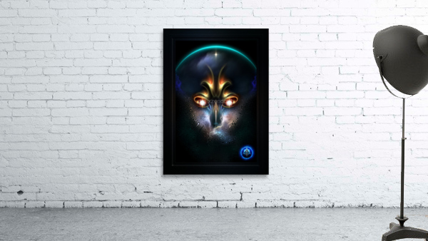 Power Of Elvgren The All Seeing Fractal Art Composition  by Xzendor7 Wall Preview