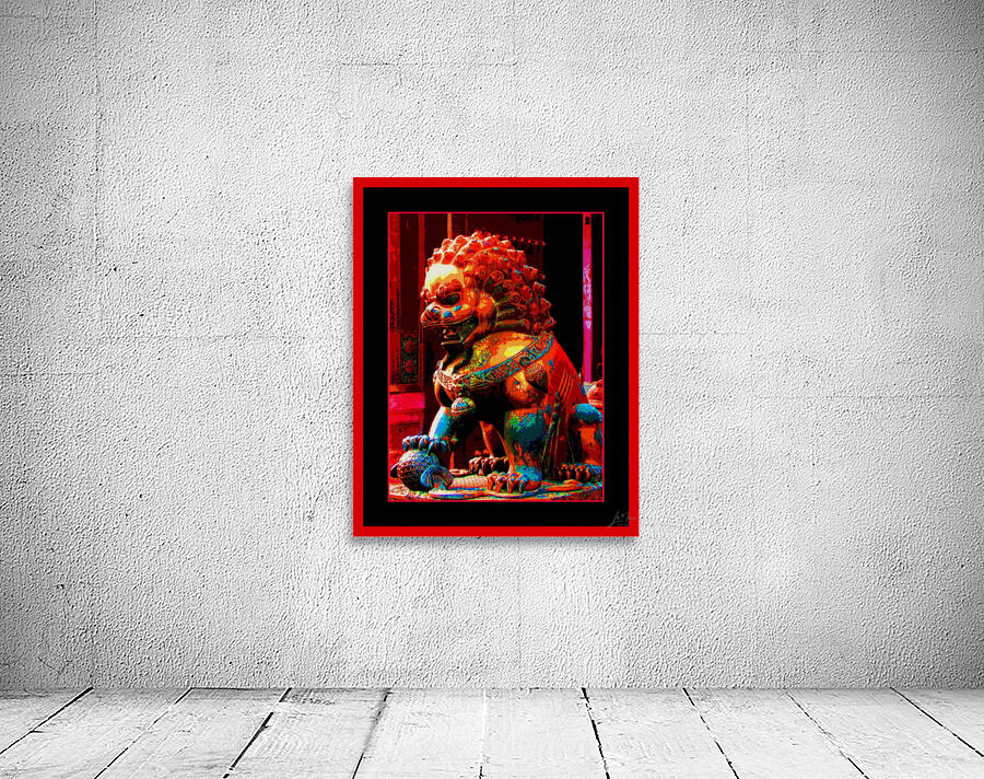 GUARDIAN LION IN THE FORBIDDEN CITY - BEIJING CHINA Wall Preview