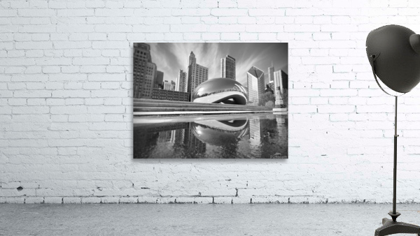 Chicago - The Cloud Gate I - Black & White Wall Preview