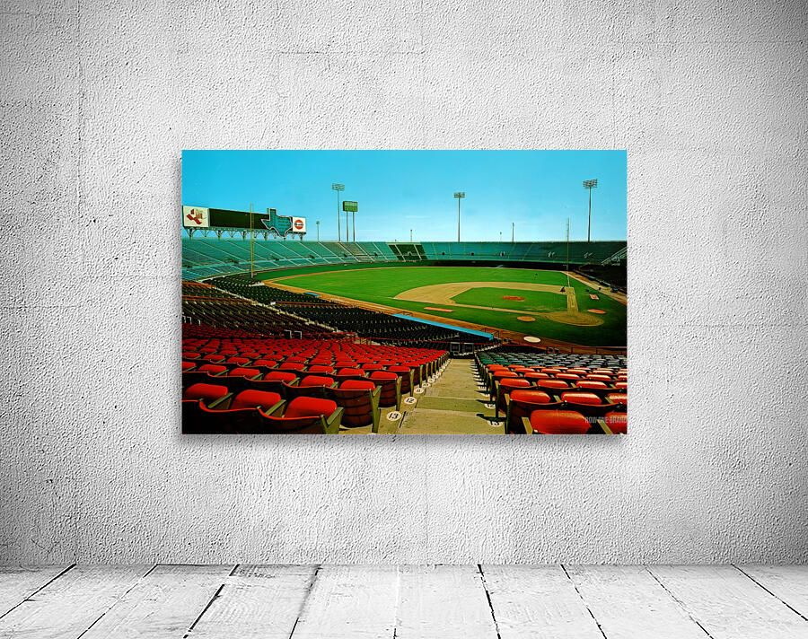 Retro Arlington Stadium Ballpark Art Wall Preview