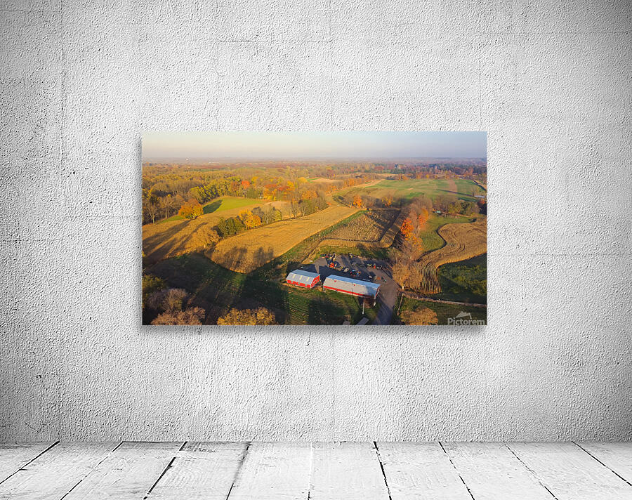 US ROCHESTER RED BARN TOWER SILOS CORN FIELD ROCH Wall Preview