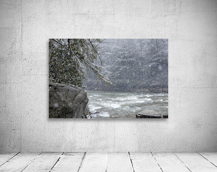 Snowy Day on The Yough by Five14Photography