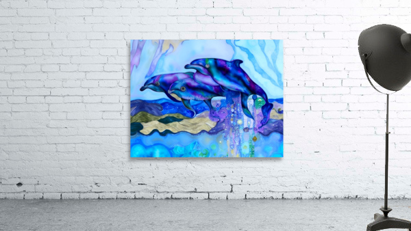 Magical Dancing Dolphins Wall Preview