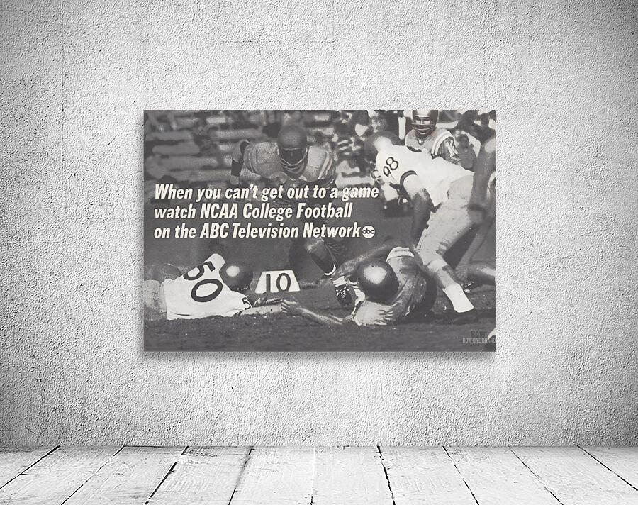 1966 ABC College Football Advertisement Print by Row One Brand