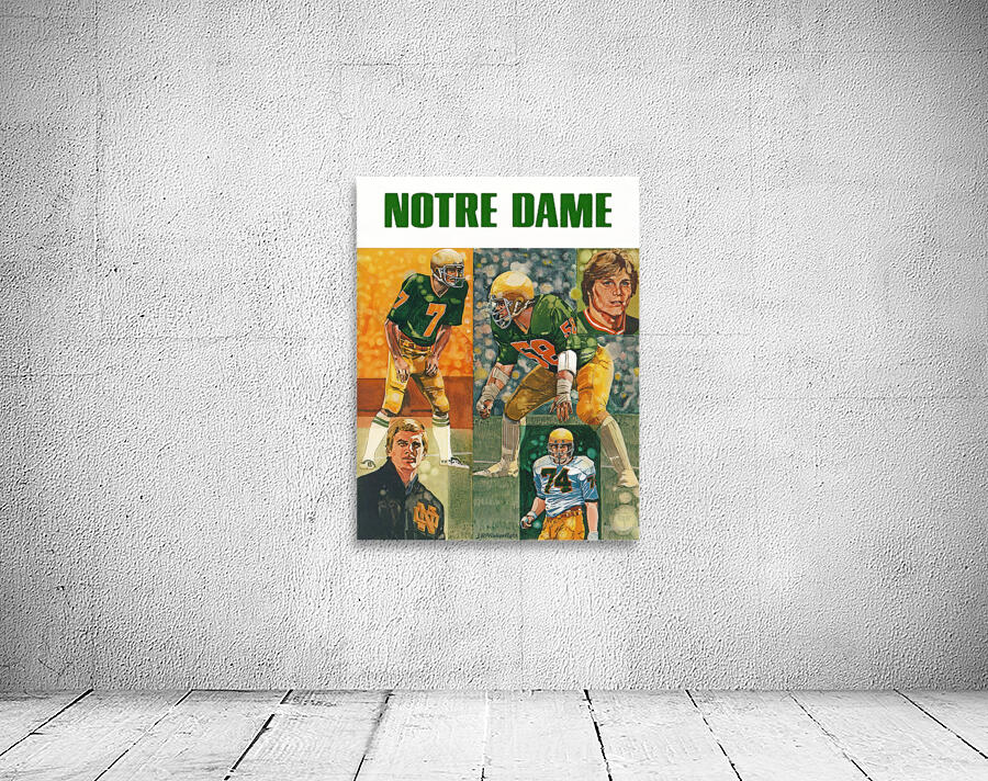 1978 Notre Dame Football Art Remix by Row One Brand