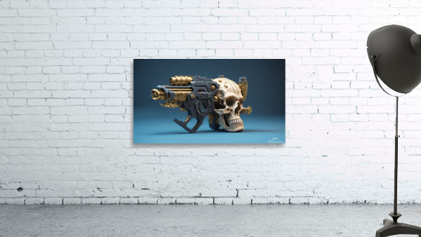 Steampunk Skull Gun 1-3 by Ritchie Dee