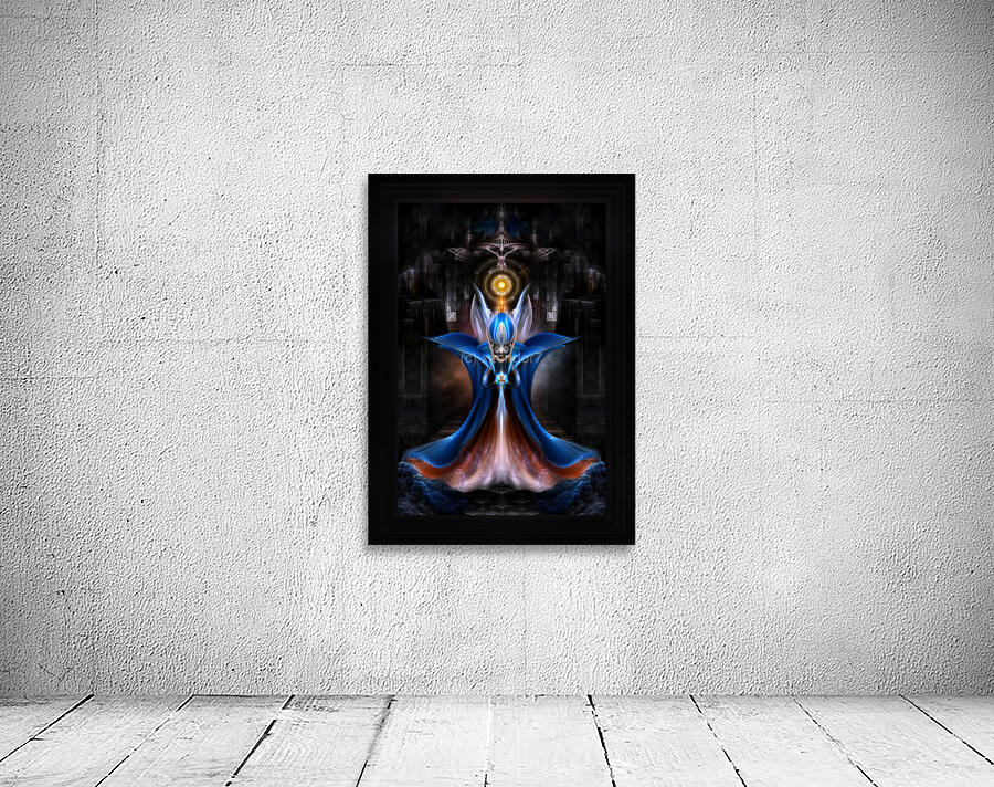 The Majesty Of Arsencia Fractal Portrait Sci-Fi Fantasy Composition by Xzendor7 Wall Preview