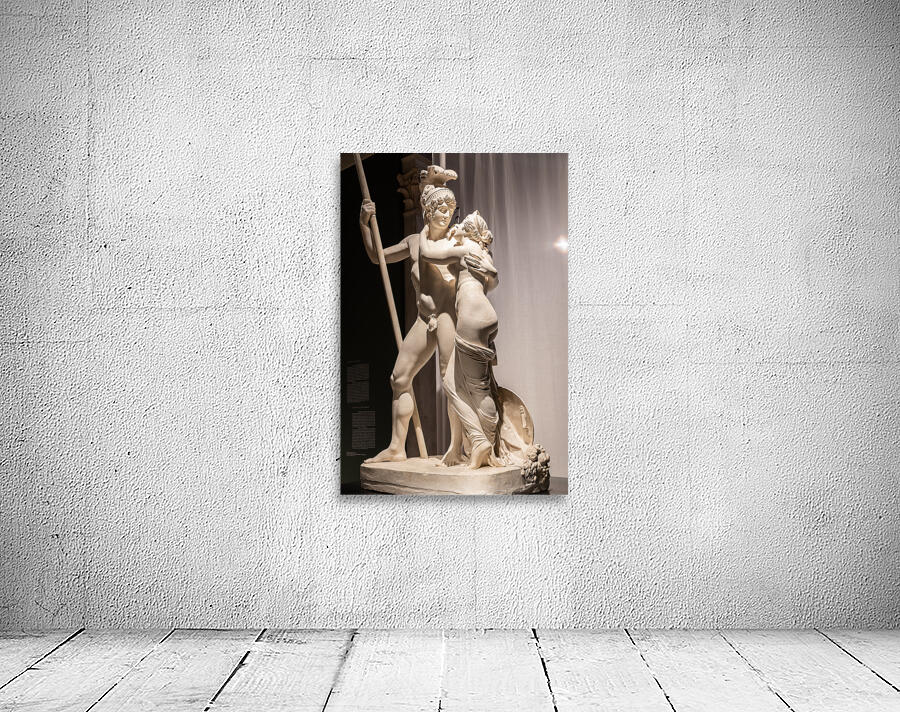 Venus and Mars by Antonio Canova 1816. Concept of love couple by