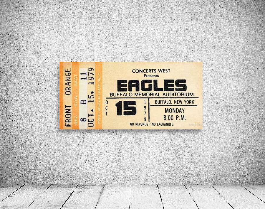 1979 Eagles Concert Ticket Stub Art Wall Preview