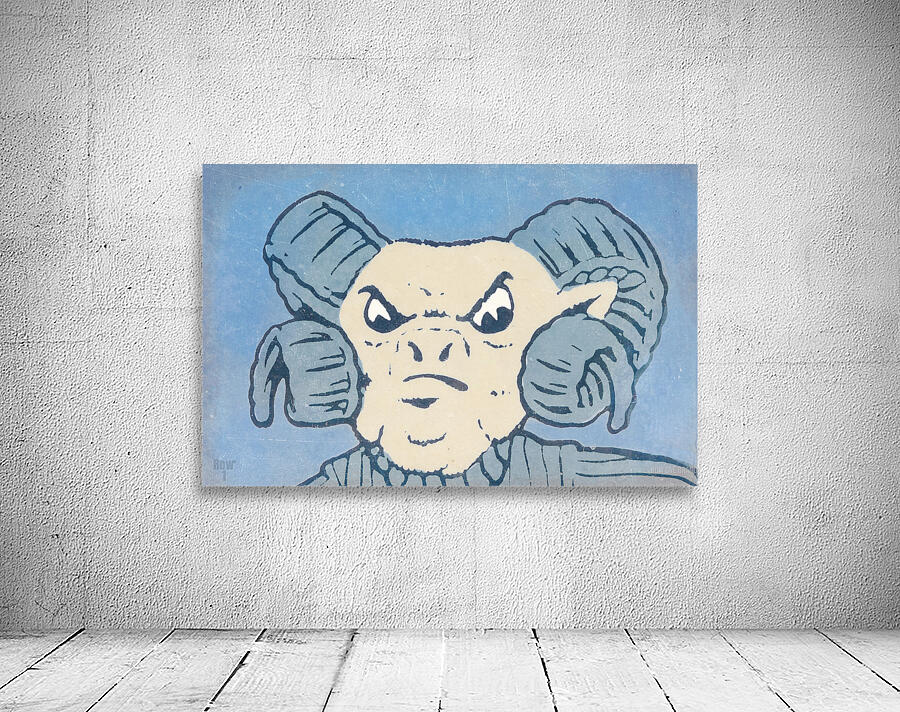 Vintage North Carolina Rameses Art Wall Preview