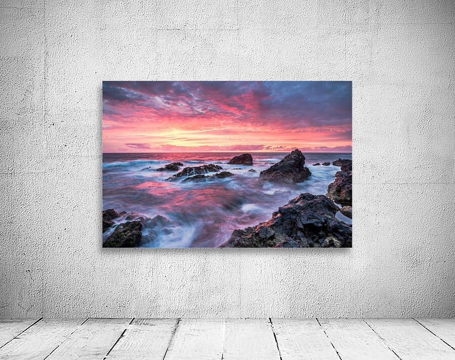 Colorful Sunset at Wild Coast on the Canary Islands by Andreas Wonisch