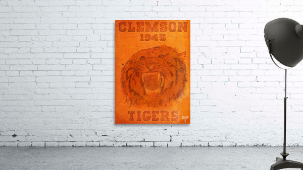 1945 Clemson Tiger Art Wall Preview