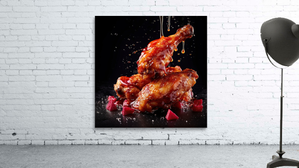 chicken wings dripping Wall Preview