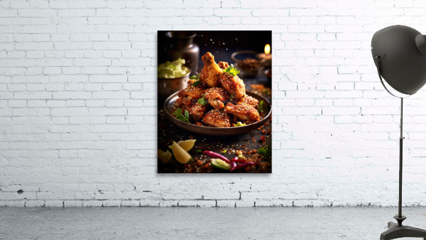 Crispy chicken wings Juicy Wall Preview