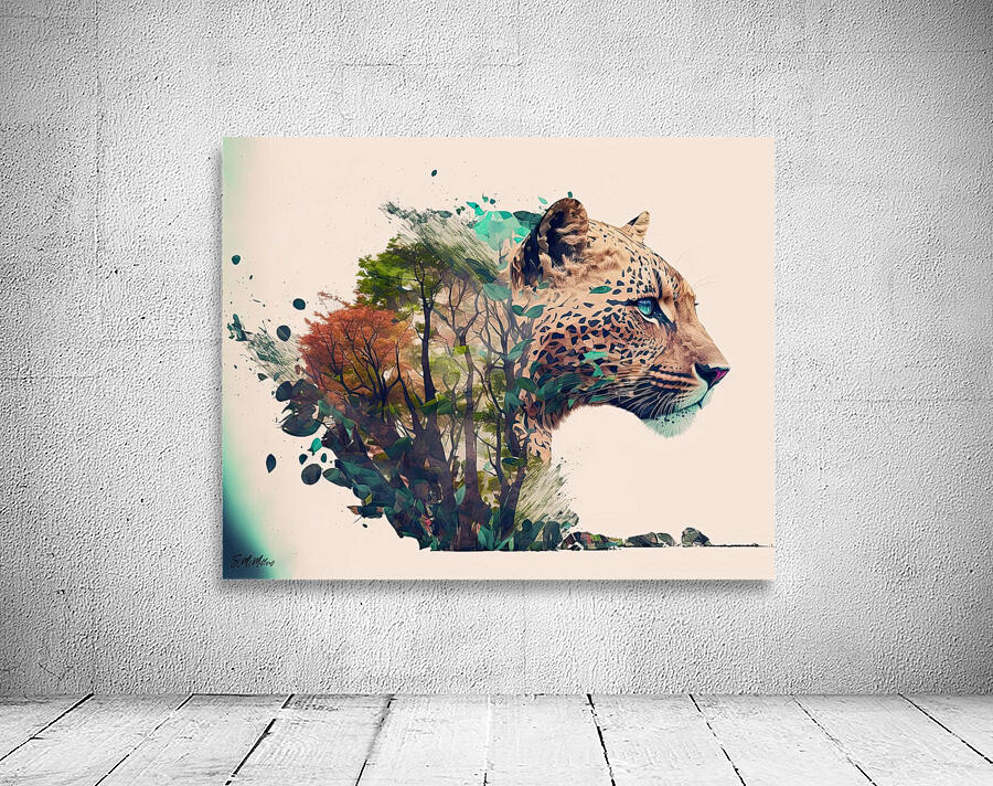 Watercolor Jaguar Wall Preview