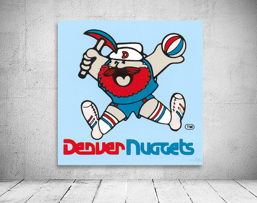 1979 Denver Nuggets Throwback Logo Art Wall Preview