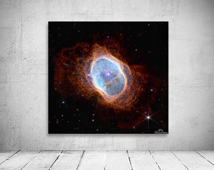 Southern Ring Nebula NIRCam Image by NASA Images