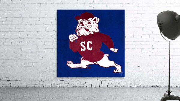 1987 South Carolina State Bulldog Art by Row One Brand