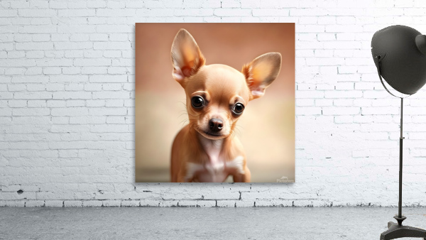 Exploration artistique : Le chihuahua beige dans lunivers de Midjourney Wall Preview