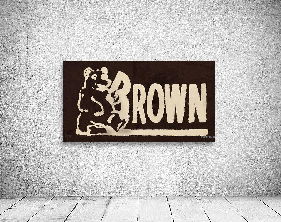 Vintage Brown University Bears Art Wall Preview