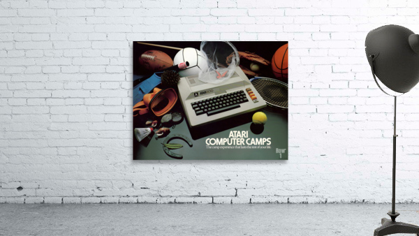 Retro Atari Computer Camp Advertisement Wall Preview