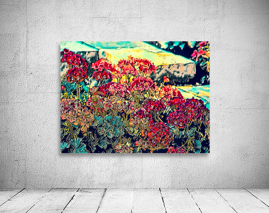 Geraniums Along the Front Steps Wall Preview