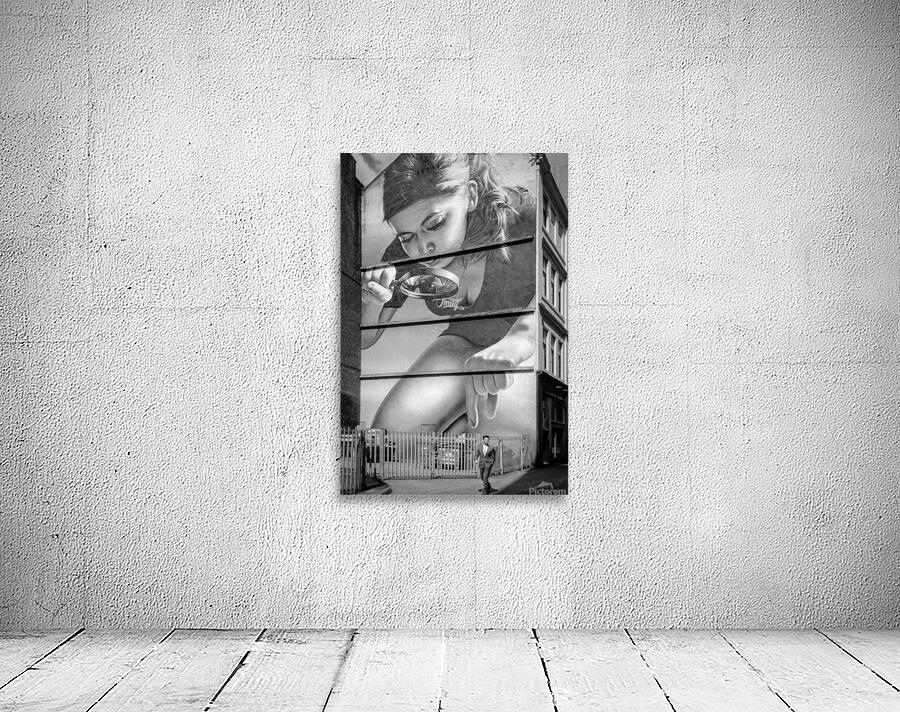 Girl with Magnifying Glass and subject Wall Preview