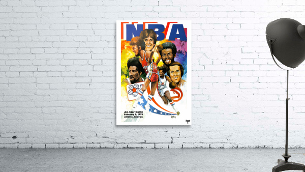 1978 NBA All-Star Game Art Wall Preview