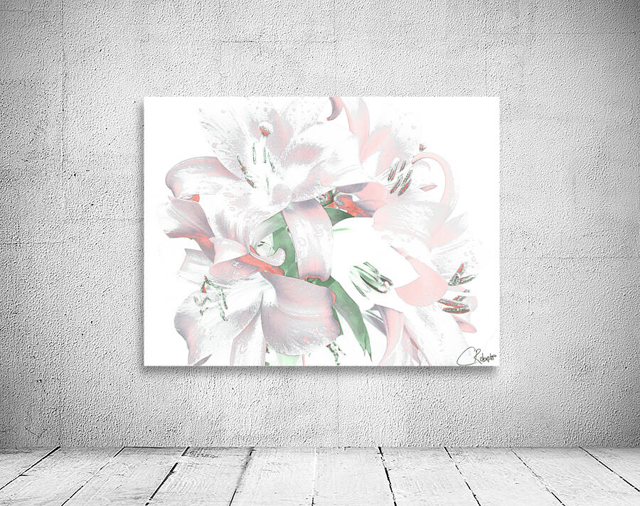 Subtle Poster Lilies Wall Preview