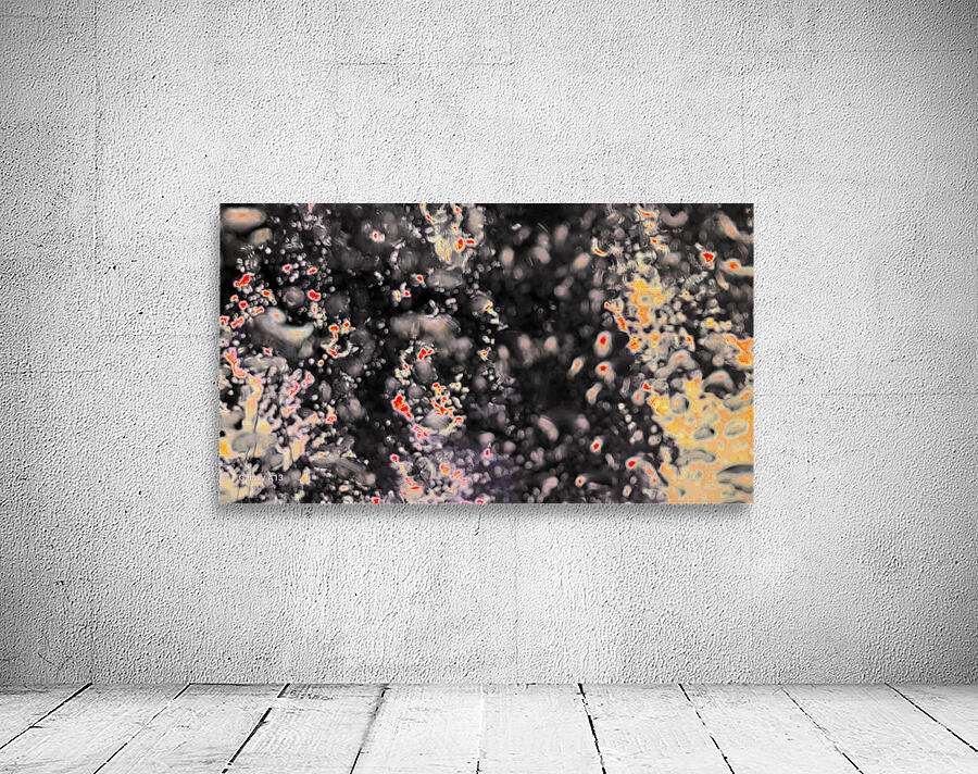  Dark and Red Tree through a Rain Streaked Window Wall Preview